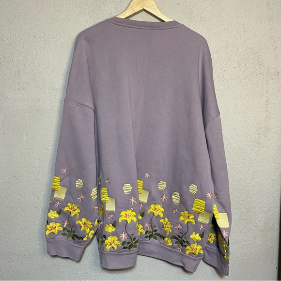 Rapunzel Tangled Embroider Lanterns Floral Sweater Disney Princess Women's 4XL - Picture 7 of 7